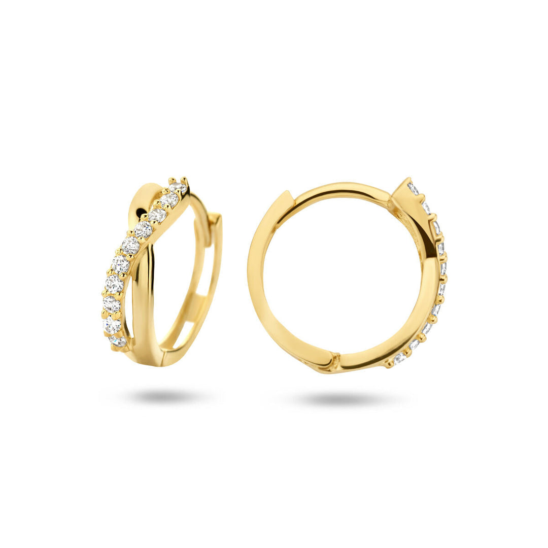 Ohrhänger Zirkonia 14K Gelbgold
