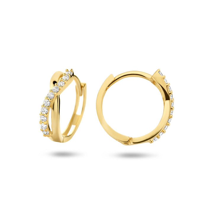 Ohrhänger Zirkonia 14K Gelbgold