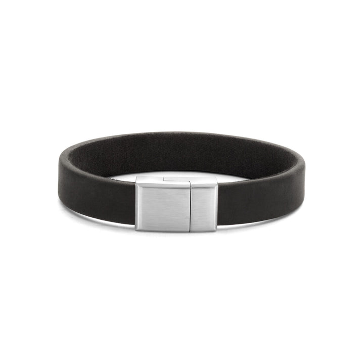 Armband Leder 12 mm Edelstahl