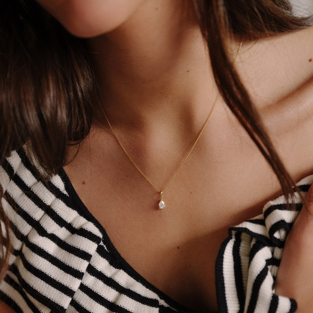 Collier Ava 0,50 ct. Gelbgold