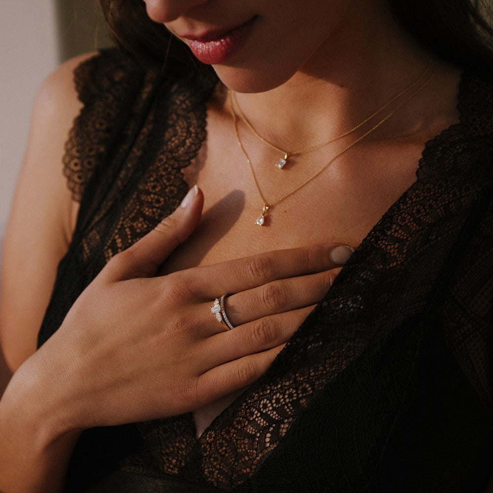 Collier Ava 0,50 ct. Gelbgold