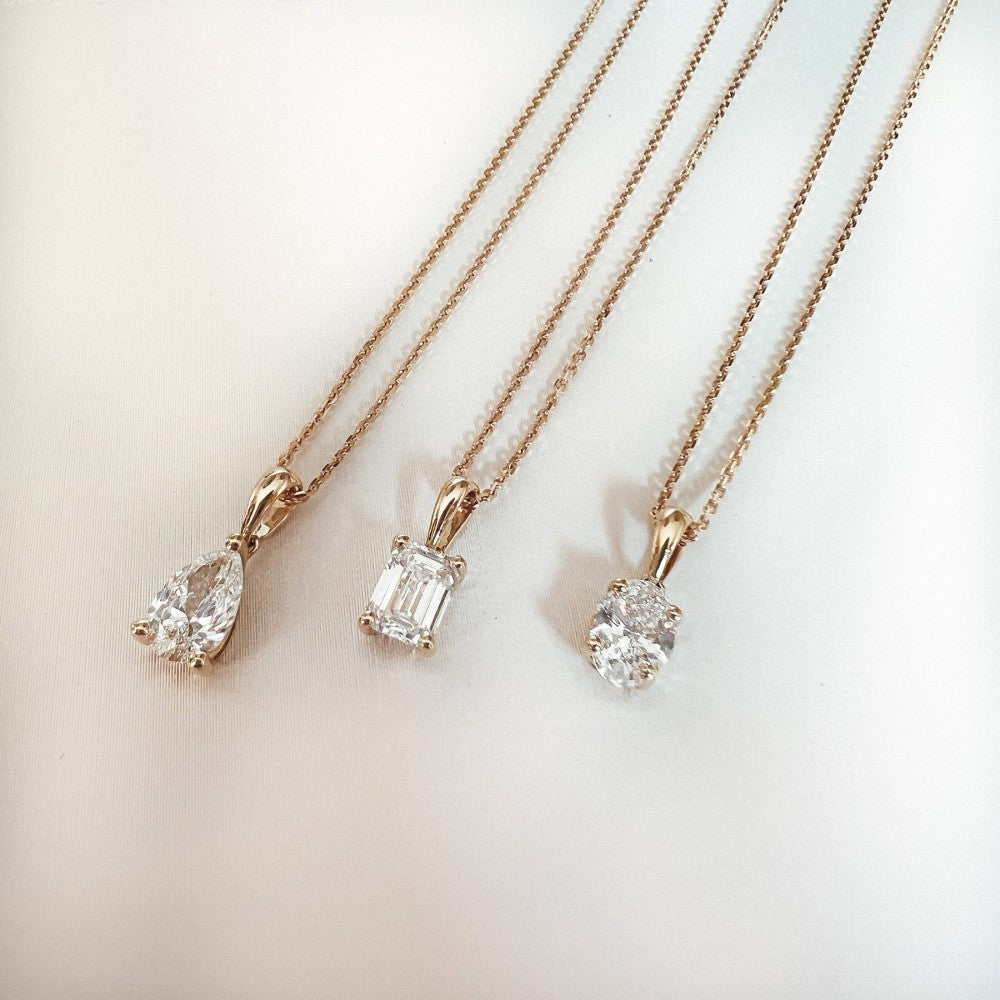 Collier Ava 0,50 ct. Gelbgold