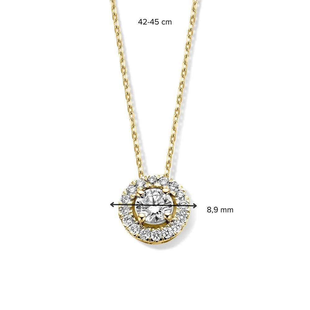 Halskette Emma 0,50 Karat Gelbgold