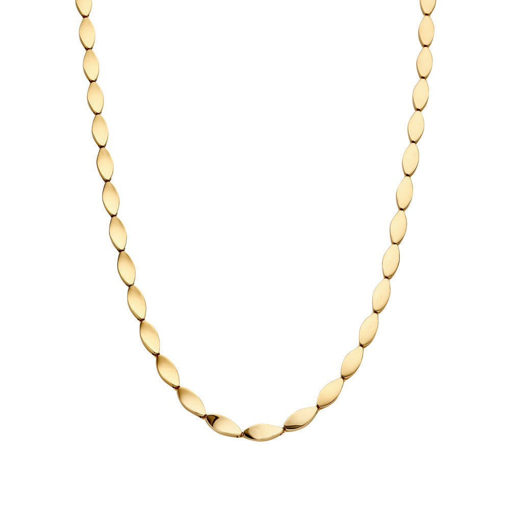 14K Geelgouden Collier met Speelse Elementen – Luxe Sieraad voor Dames