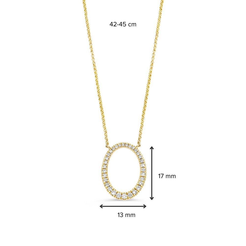 Collier Gelbgold Brillant 0,25 ct.