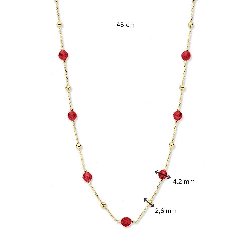 Collier Gelbgold Zirkonia