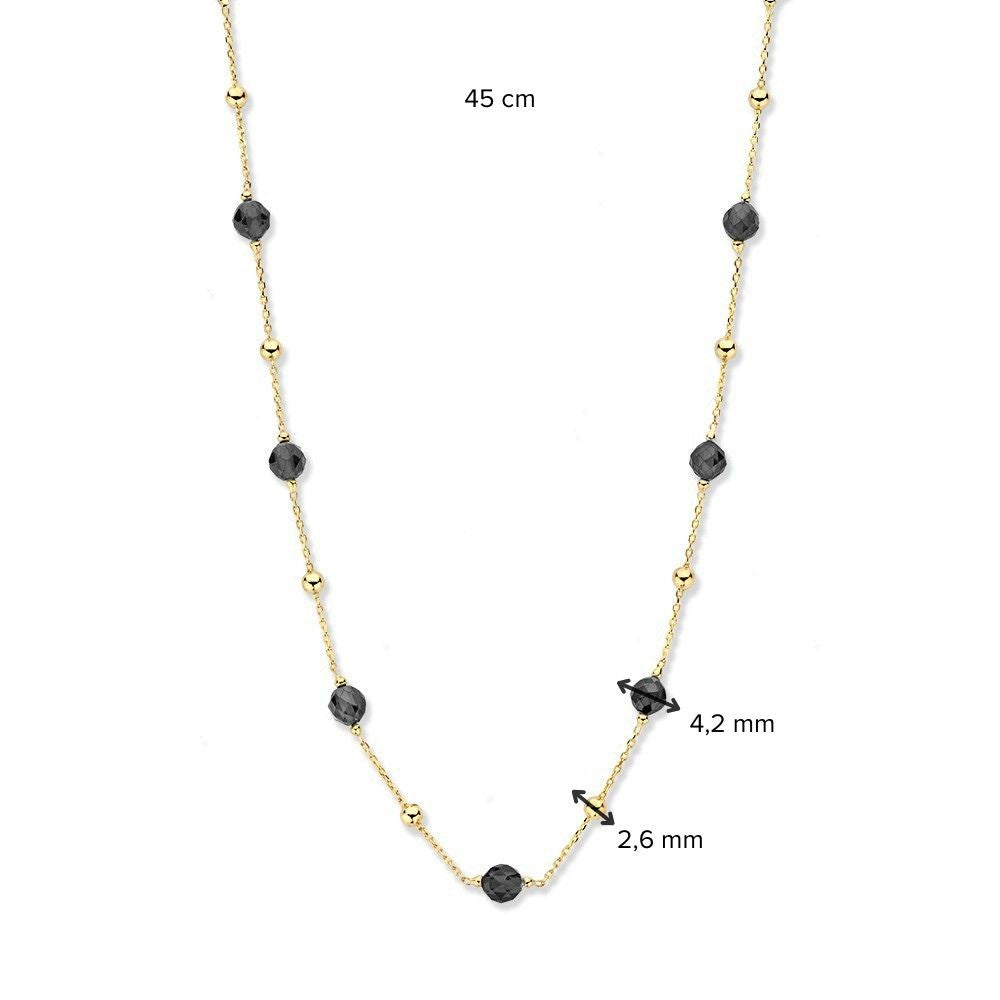 Halskette Gelbgold Zirkonia