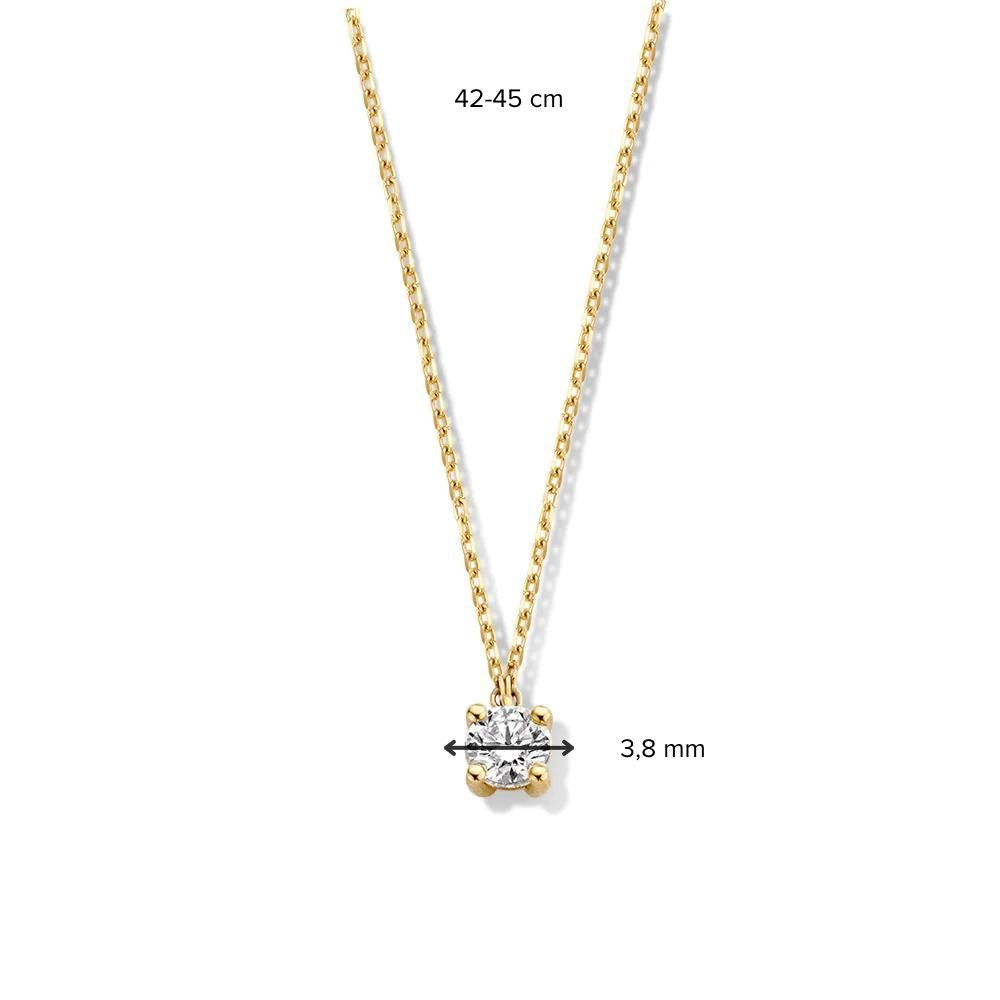 Halskette Olivia 0,20 kt. Gelbgold