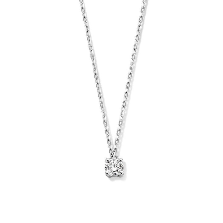 Collier Olivia 0,20 crt. witgoud