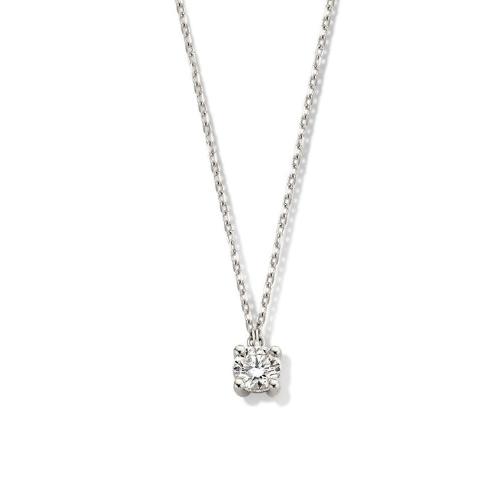 Collier Olivia 0,30 crt. witgoud