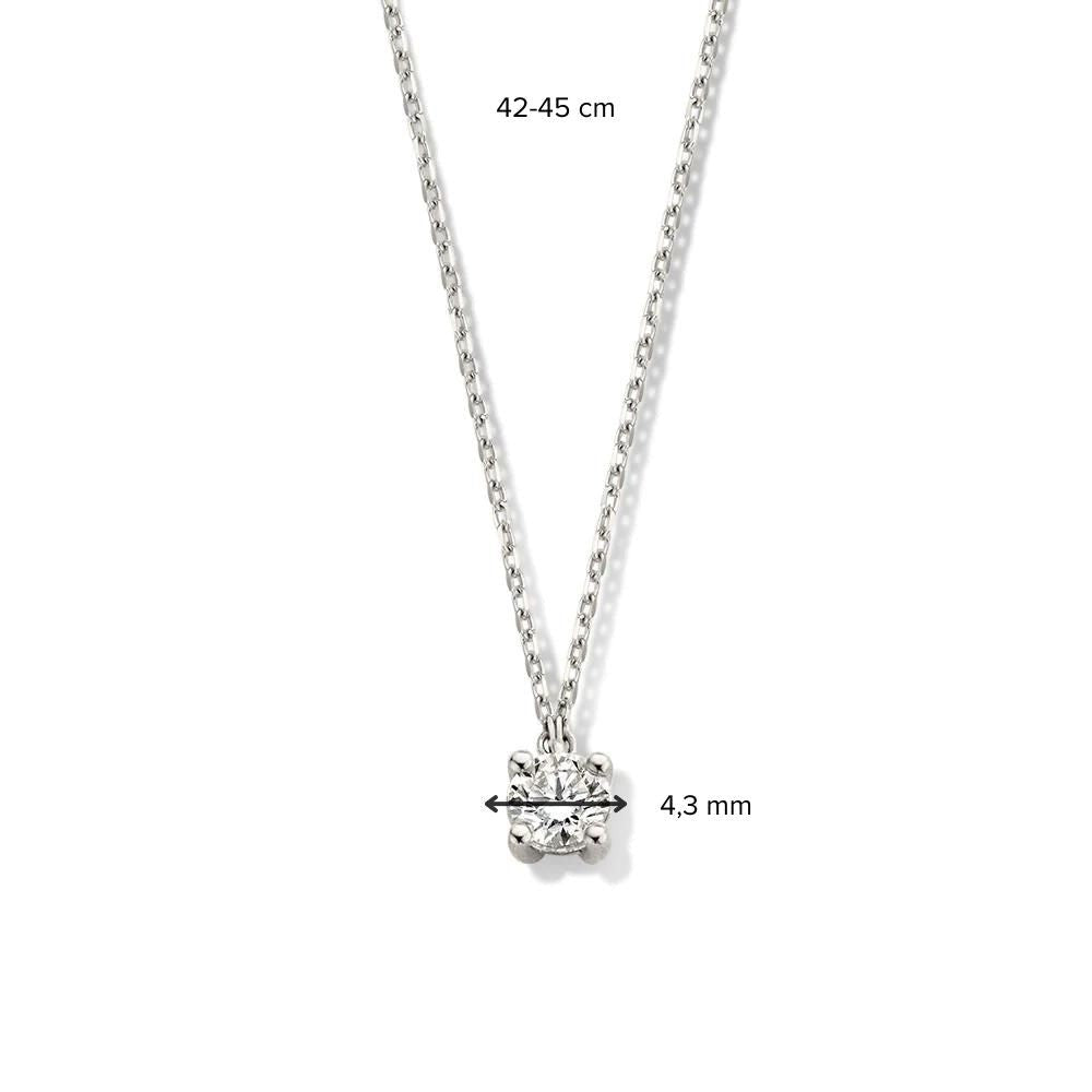Collier Olivia 0,30 Karat Weißgold