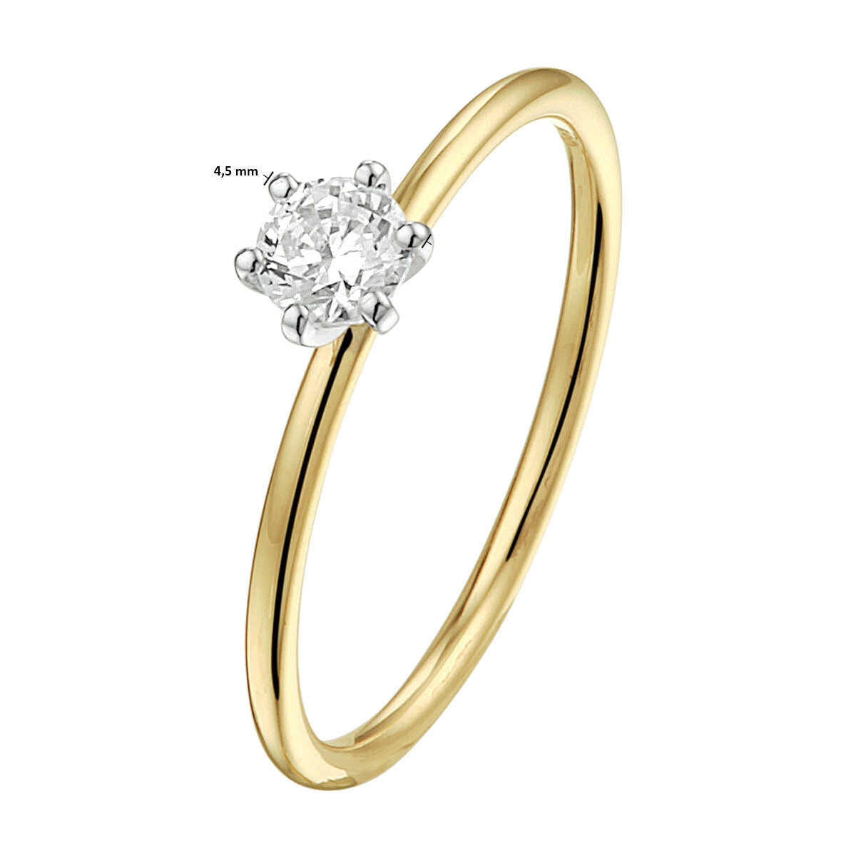 Ring Lab Grown Diamant 0.25ct F VSI