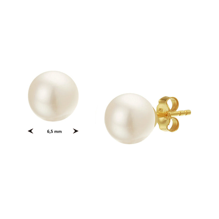 oorknoppen parel 14K geelgoud