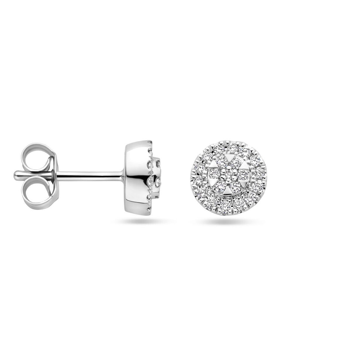 Ohrstecker Diamant 0.20ct (2x 0.10ct) H SI 7 mm 14K Weißgold