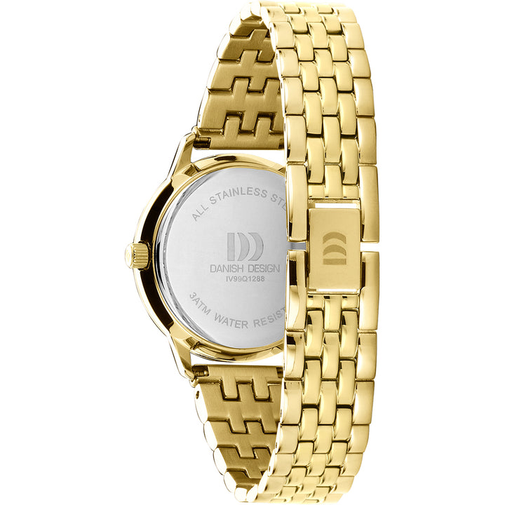Dänische Design-Damenuhr mit schwarzem Zifferblatt – IV99Q1288