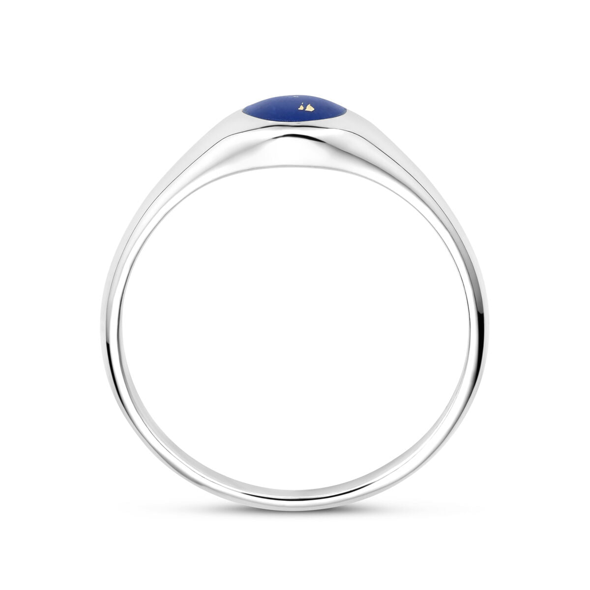Ring Lapislazuli, Silber rhodiniert
