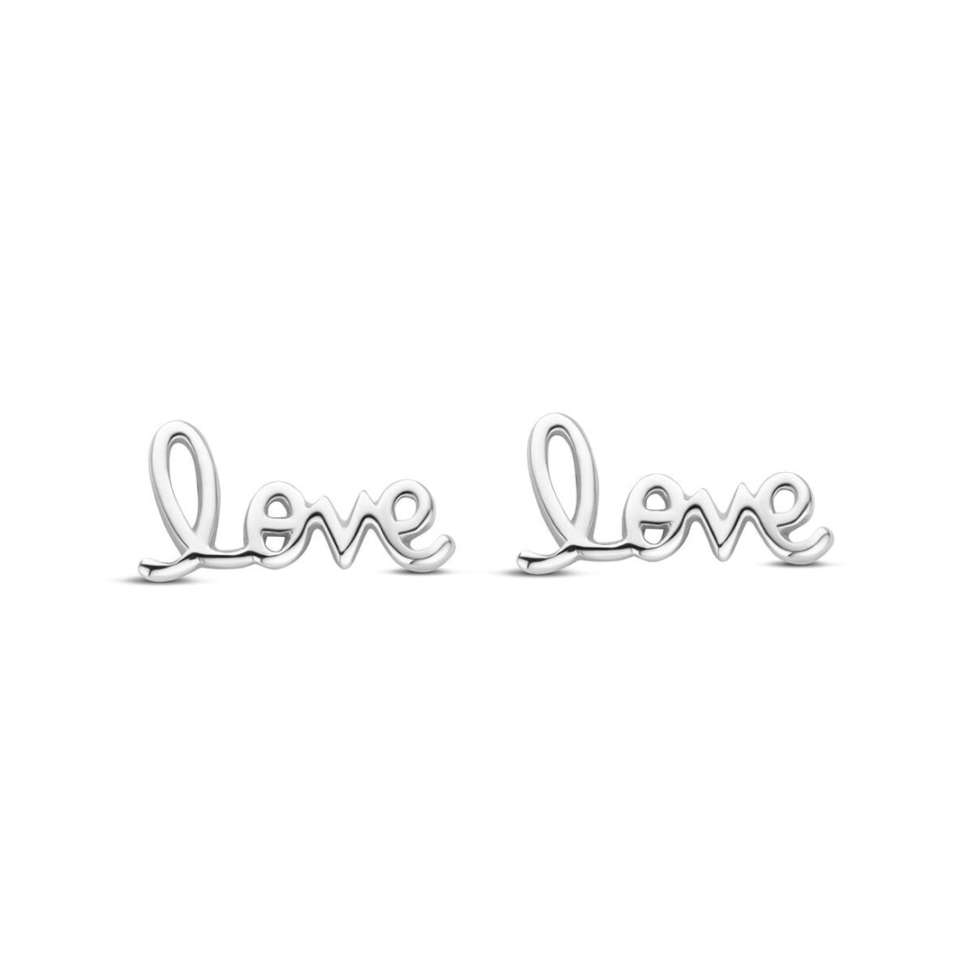 oorknoppen love 6 mm zilver gerhodineerd