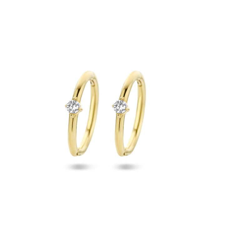 Ohrhänger Zirkonia 14K Gelbgold