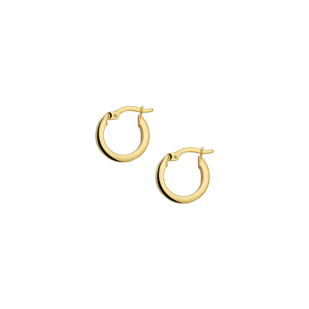 Ohrringe Vierkantrohr 14K Gelbgold 2.0mm