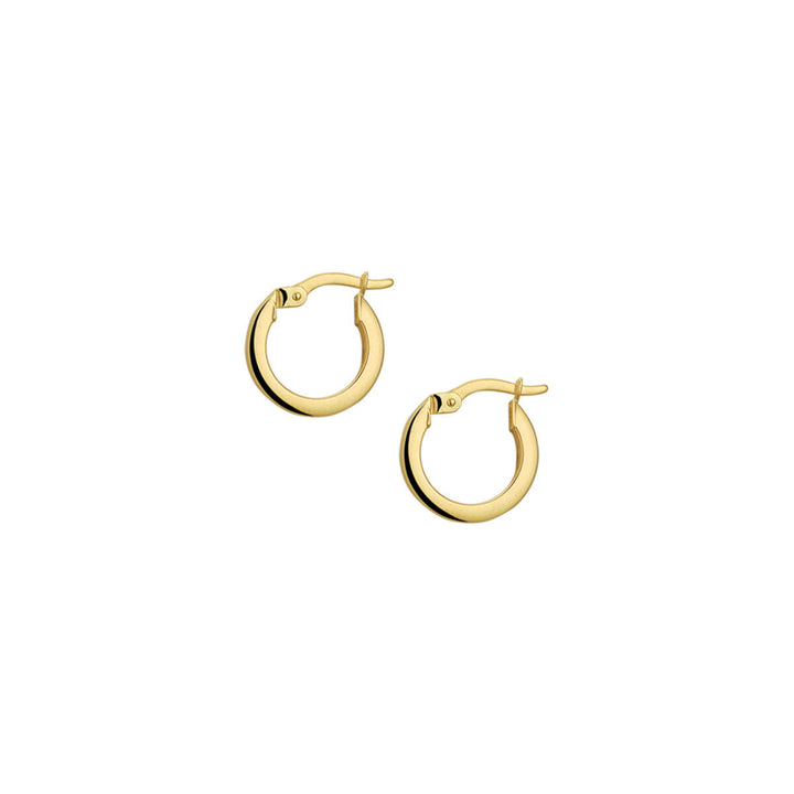 Ohrringe Vierkantrohr 14K Gelbgold 2.0mm