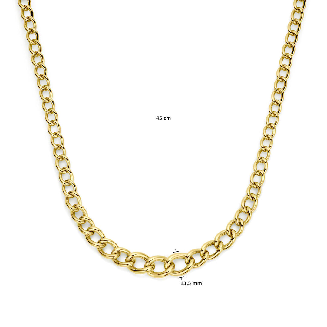 Halskette 14 mm 45 cm 14K Gelbgold
