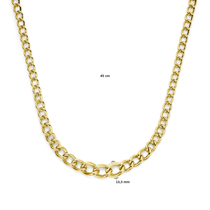 Halskette 14 mm 45 cm 14K Gelbgold