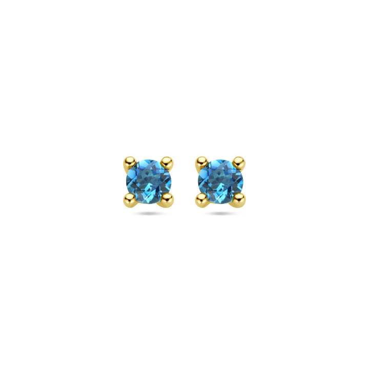 Ohrstecker London Blue Topas 14K Gelbgold