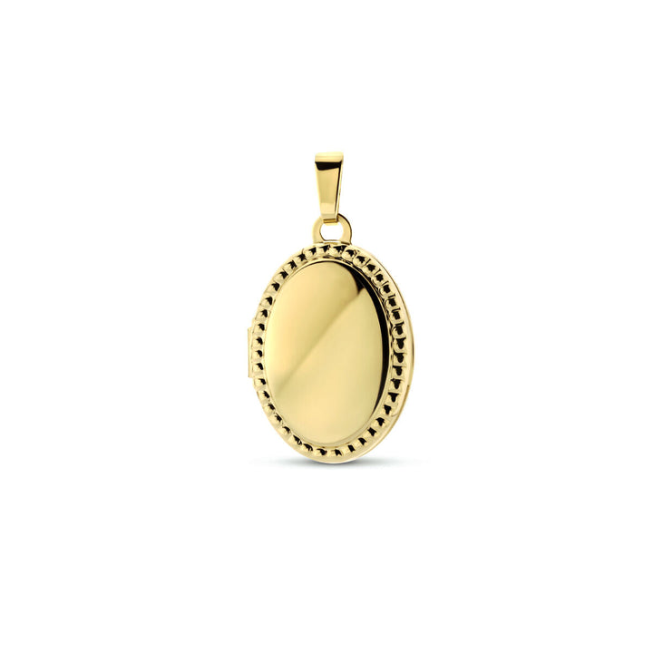 Medaillon ovale Kugeln 14K Gelbgold