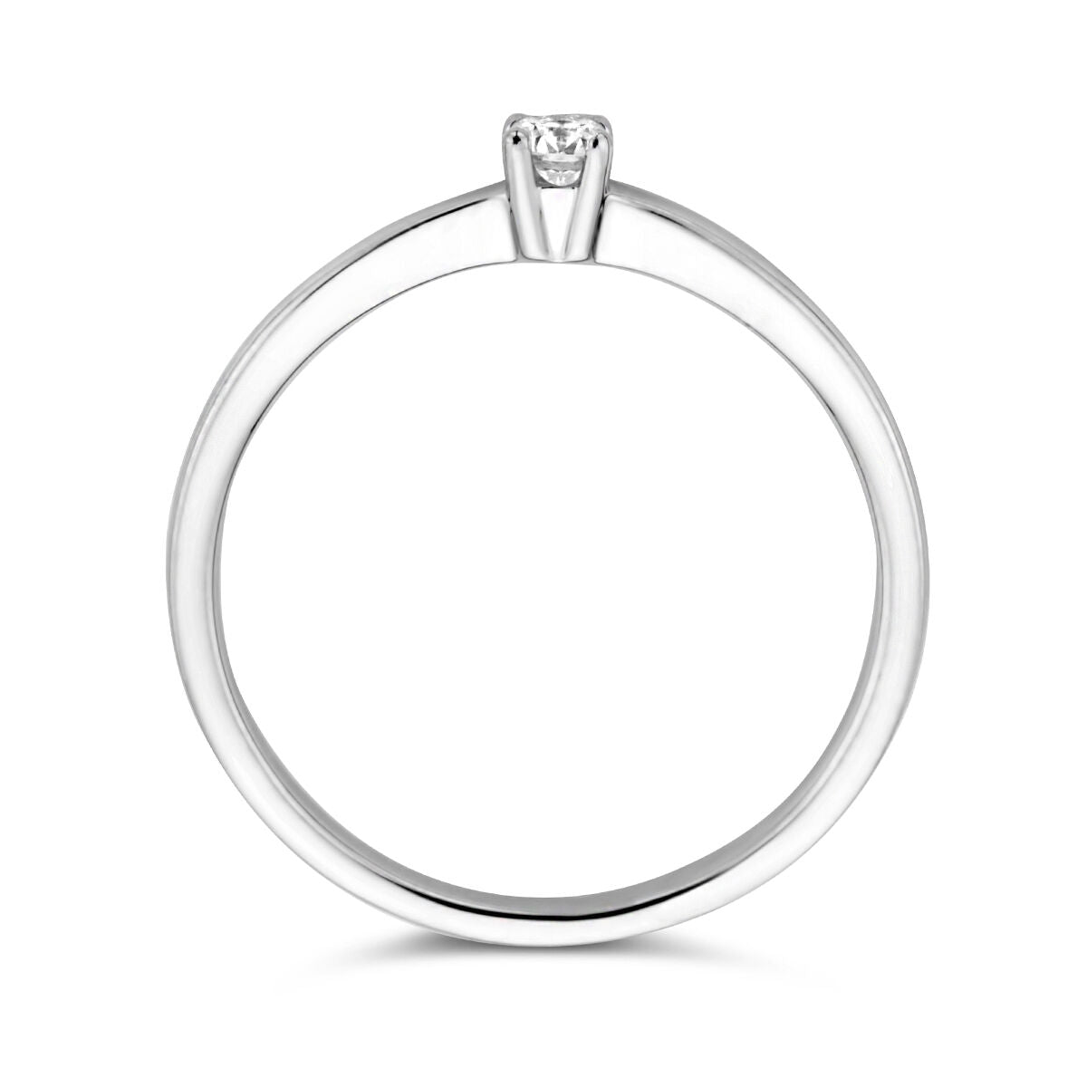 Ring Diamant 0,10 ct h SI 14K Weißgold