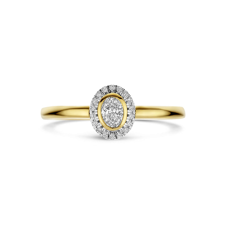 Ring Diamant 0,25 ct h SI 14K Gelbgold