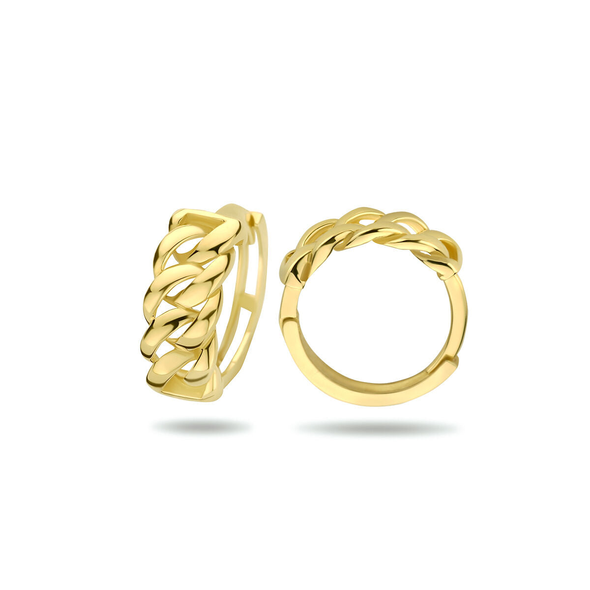 Klappcreolen Gourmet 13 mm 9 Karat