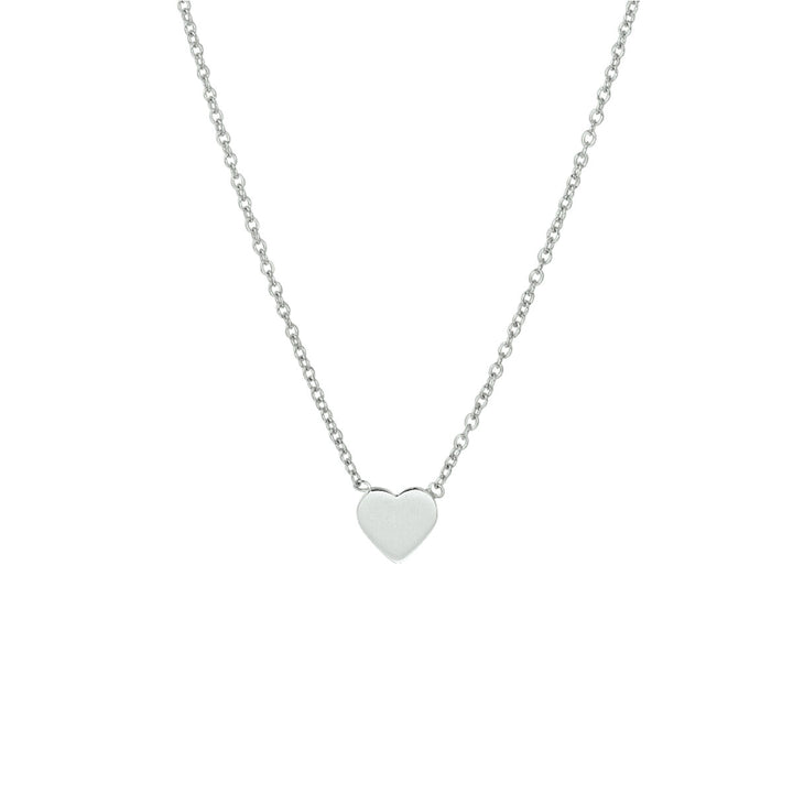 Halskette Herz 41 + 5 cm Silber rhodiniert