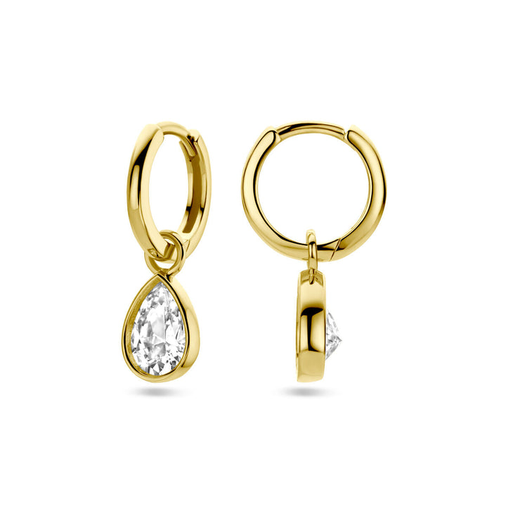 Ohrringe Zirkonia 14K Gelbgold