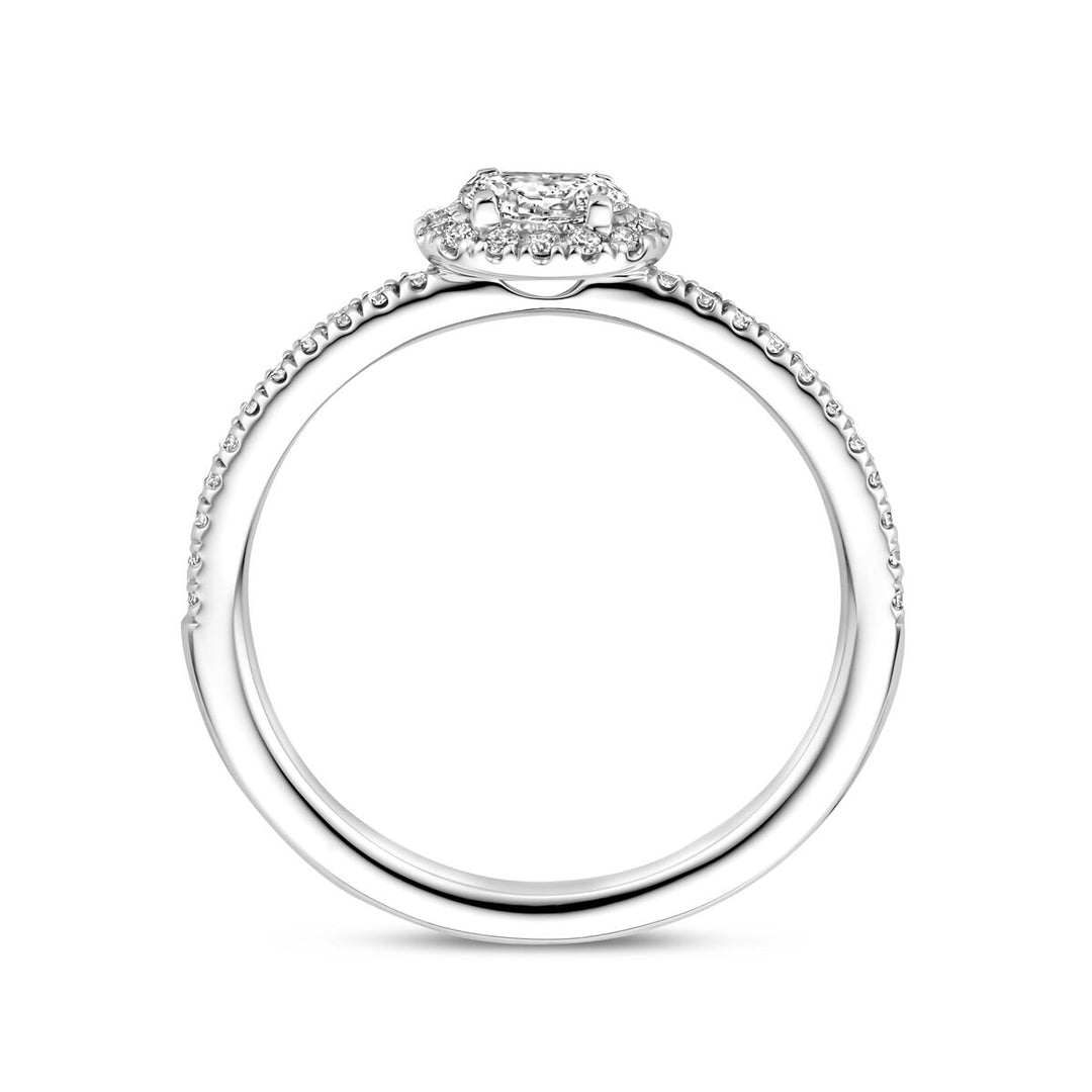Ring Diamant 0,41 ct H SI 14K Weißgold