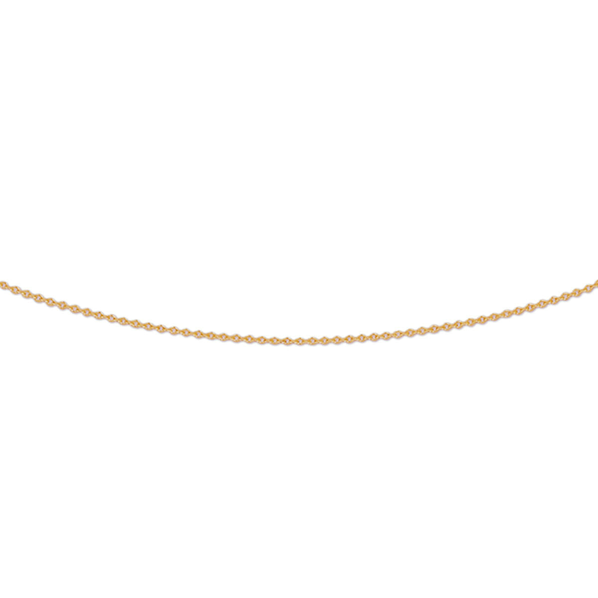 Collier aus 14K Roségold mit flachen Anker-Gliedern, Länge 41-43-45 cm