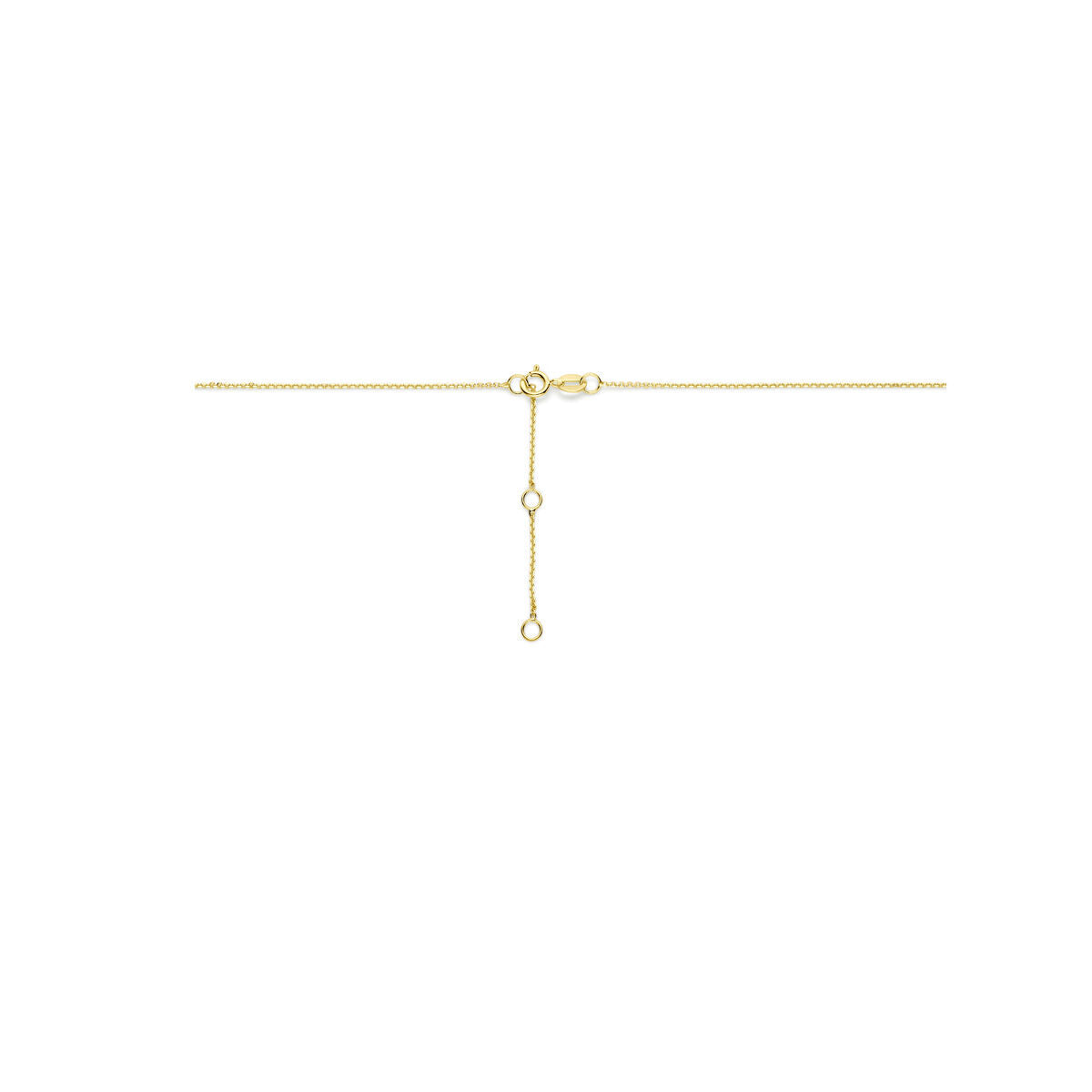 Halskette Amethyst und Zirkonia 40 - 42 - 44 cm 14K Gelbgold
