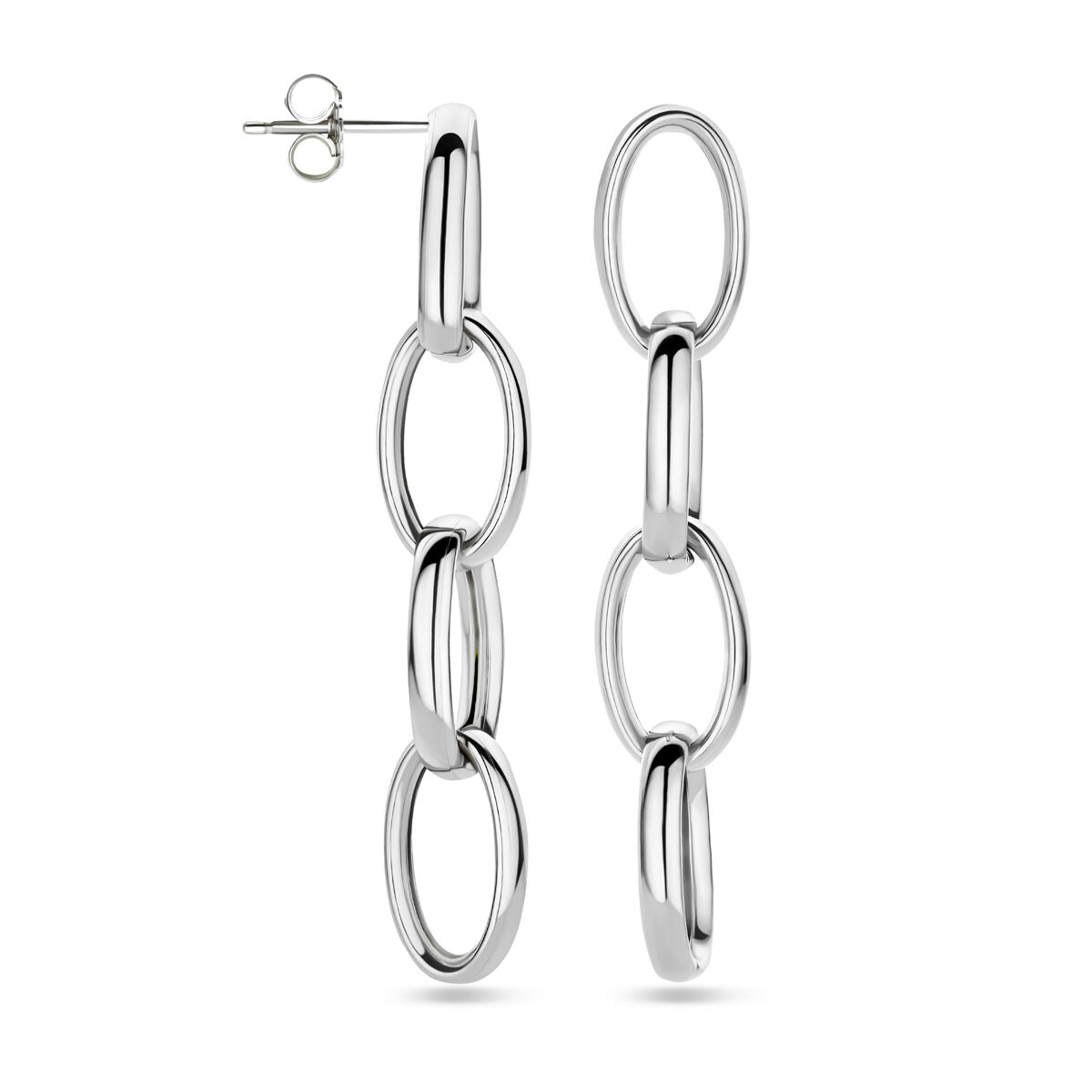 Ohrhänger Glied 50 mm Silber rhodiniert
