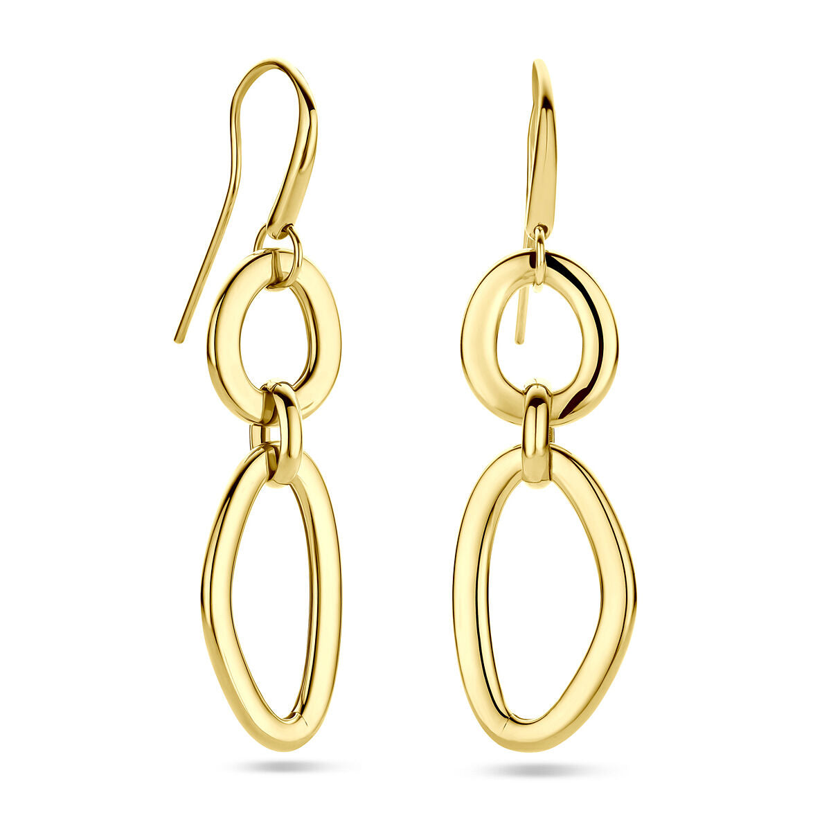 14K Gelbgold-Ohrhänger – elegantes, langes Design