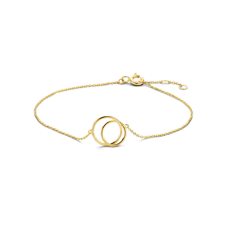 Goldarmband Damen rund 14K