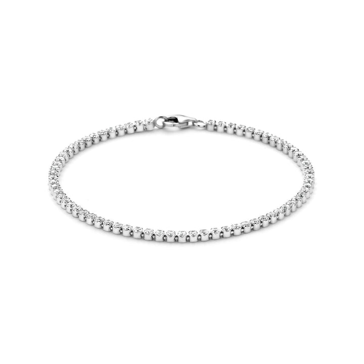 Tennisarmband Zirkonia 2,5 mm Silber rhodiniert