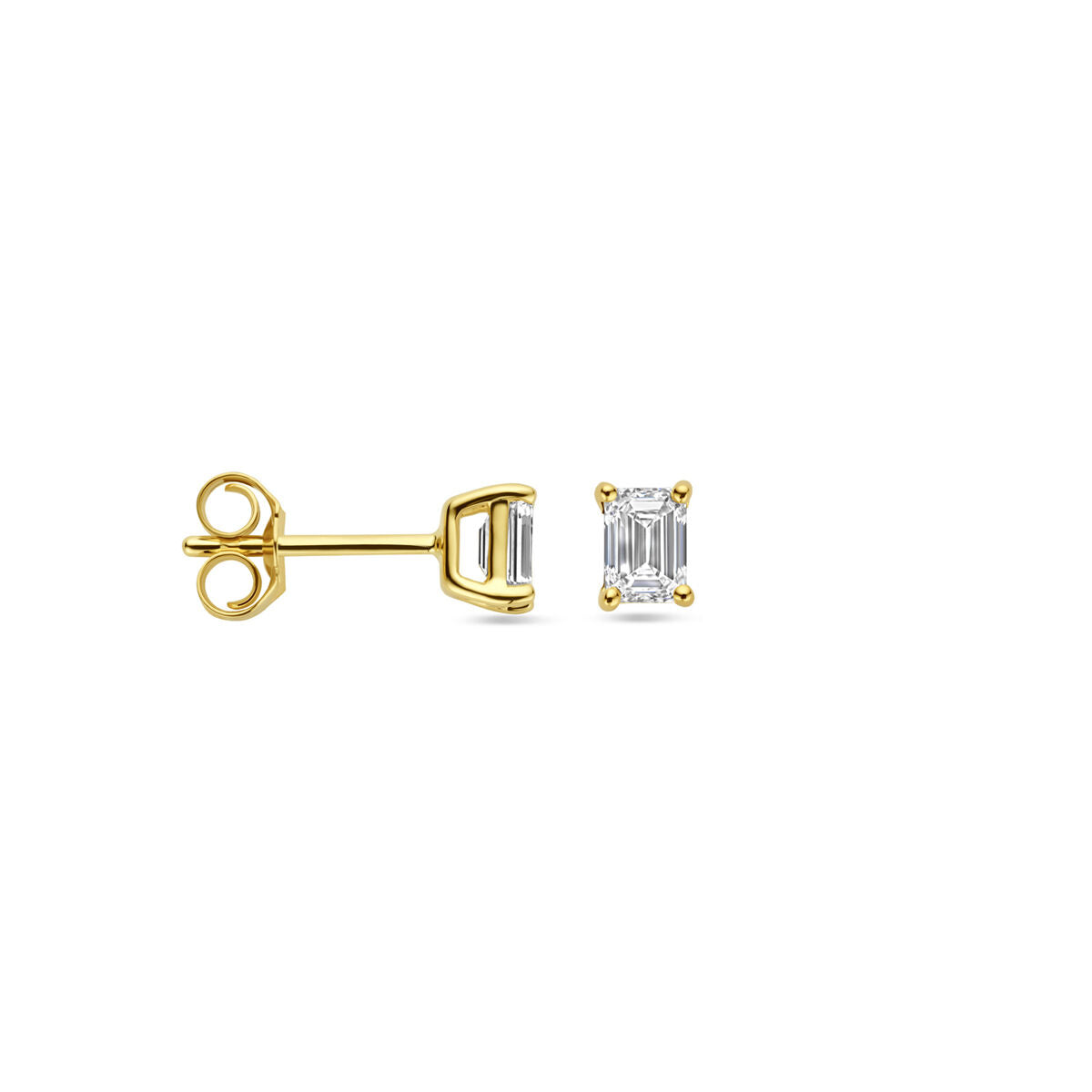 Ohrstecker Lab Grown Diamant 0,5 ct (2x 0,25 ct) H SI 14K Gelbgold