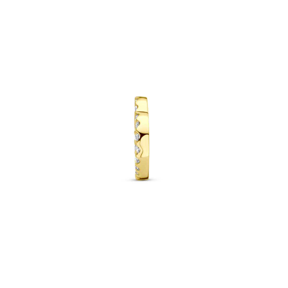 Anhänger Herz Diamant 0.06ct H SI 7 mm 14K Gelbgold