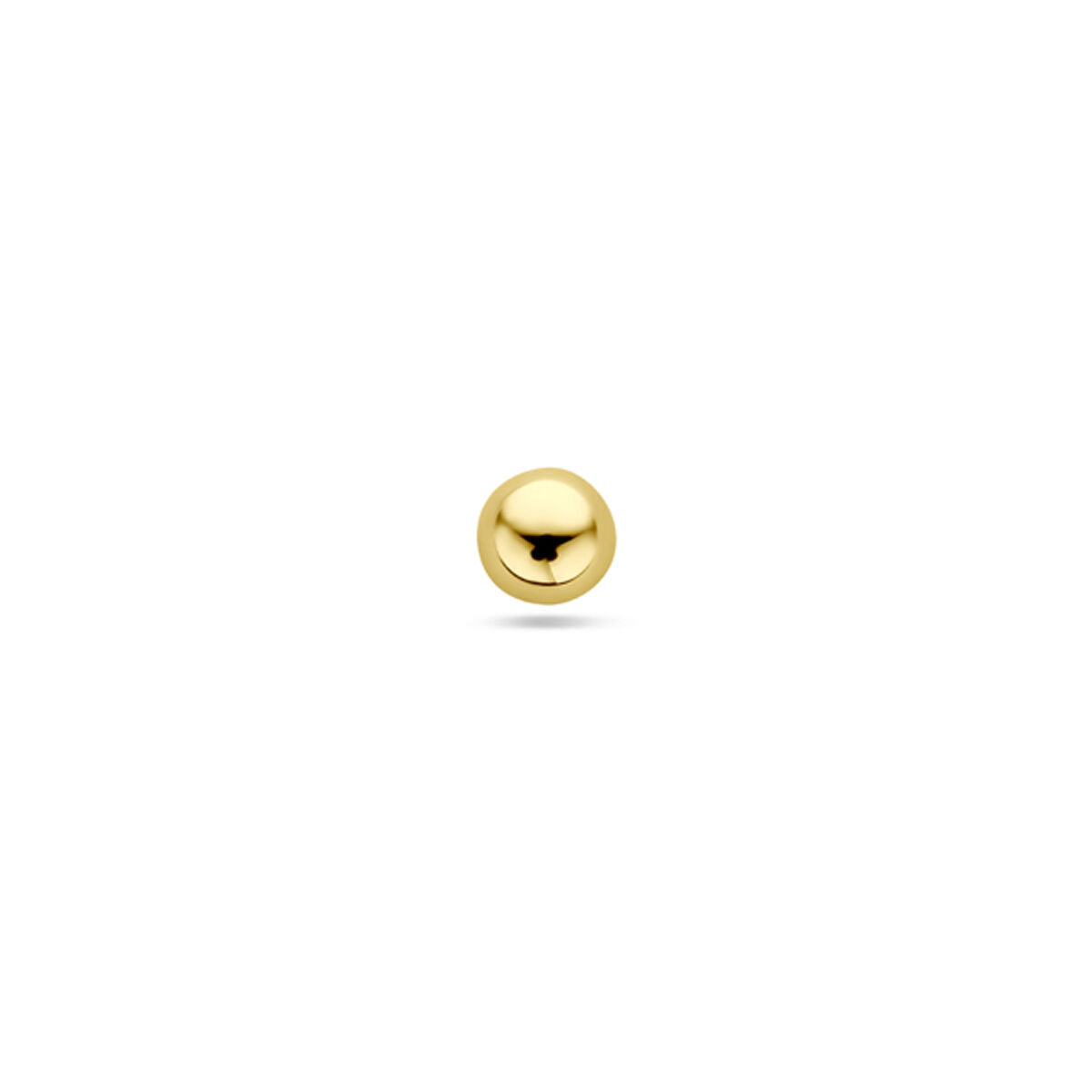 Flacher Piercing mit 3 mm Durchmesser aus 14K Gelbgold