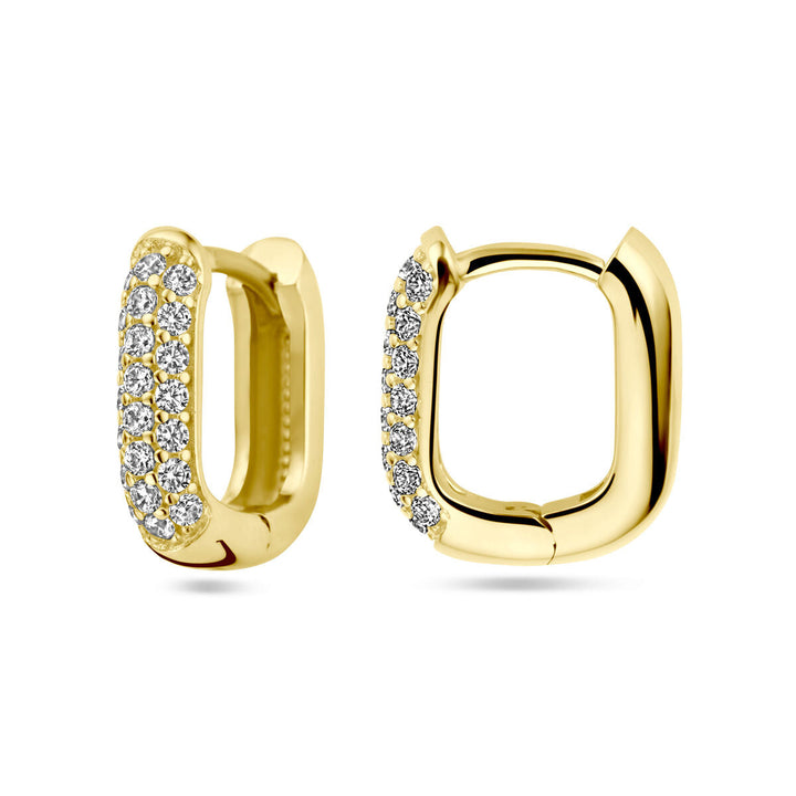 Ohrhänger Diamant 0,36 ct (2x 0,18 ct) H SI 14K Gelbgold