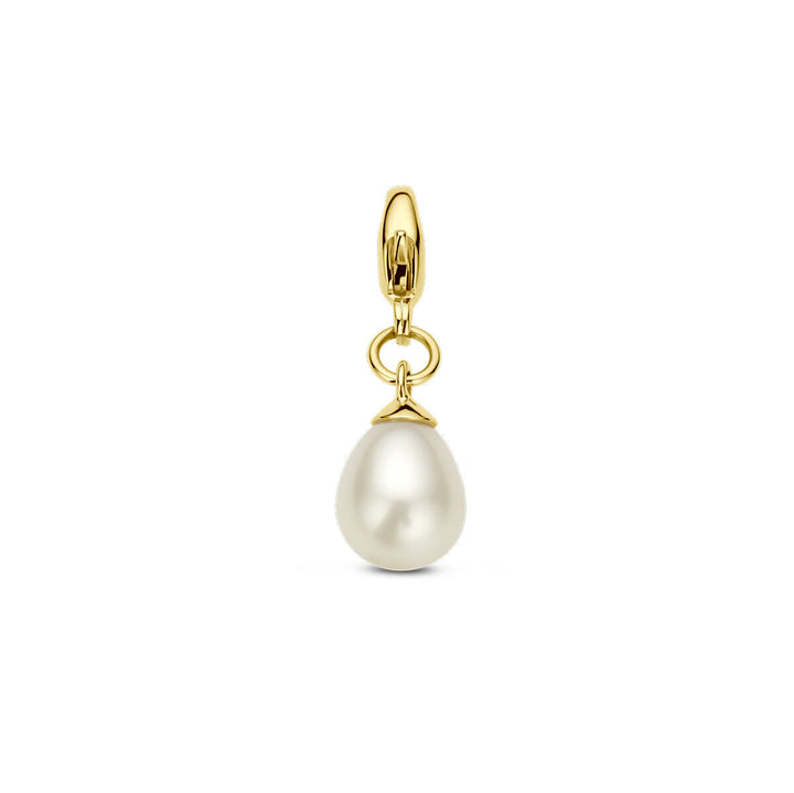Schlossanhänger Perle 14K Gelbgold
