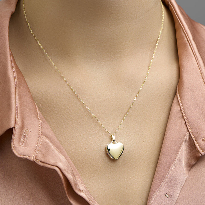 Medaillon Herz 14K Gelbgold