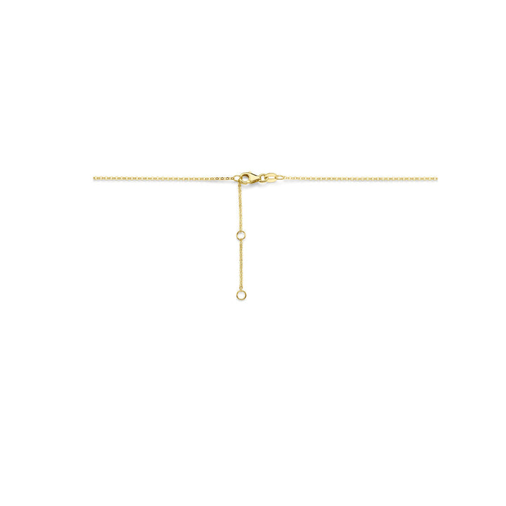 Halskette Diamant 0.03ct h si 41 - 43 - 45 cm 14K Bicolor Gold Gelb/Weiß
