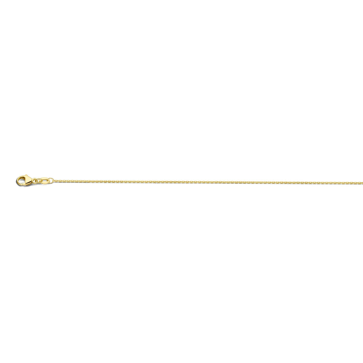 Halskette Anker diamantiert 1,1 mm 41 - 43 - 45 cm 18K Gelbgold