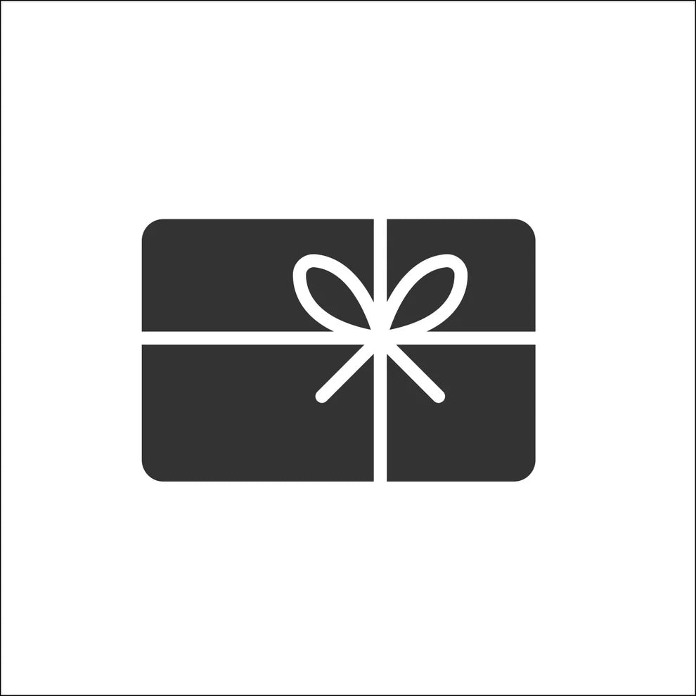 Geschenkkarte mit Schleife und minimalistischer Gestaltung in Schwarz und Weiß