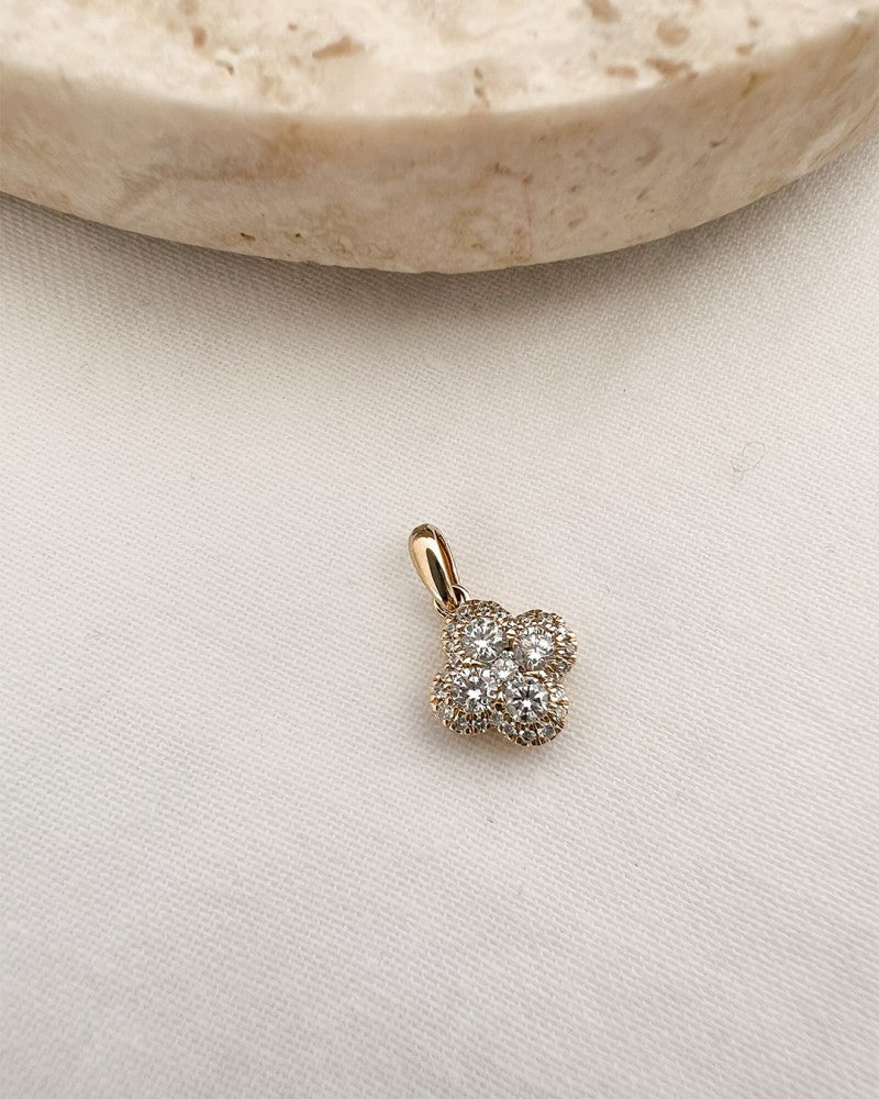 Gelbgold-Anhänger mit 0,48 Karat Diamant – Eleganter 14 Karat Goldanhänger für Damen
